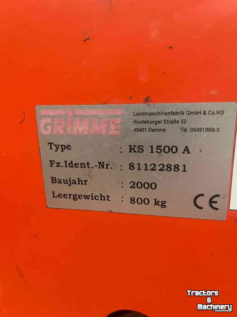 Krautschläger Grimme KS1500