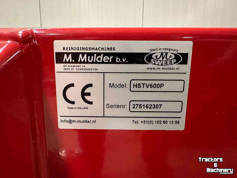 Kehrmaschine Mulder Sweep HSTV600P