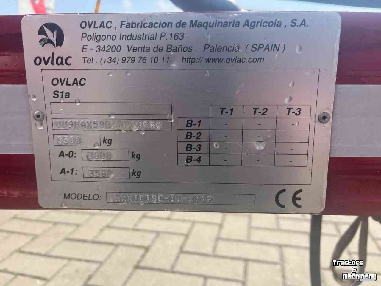 Scheibenegge Ovlac 500 schijveneg op wielstel