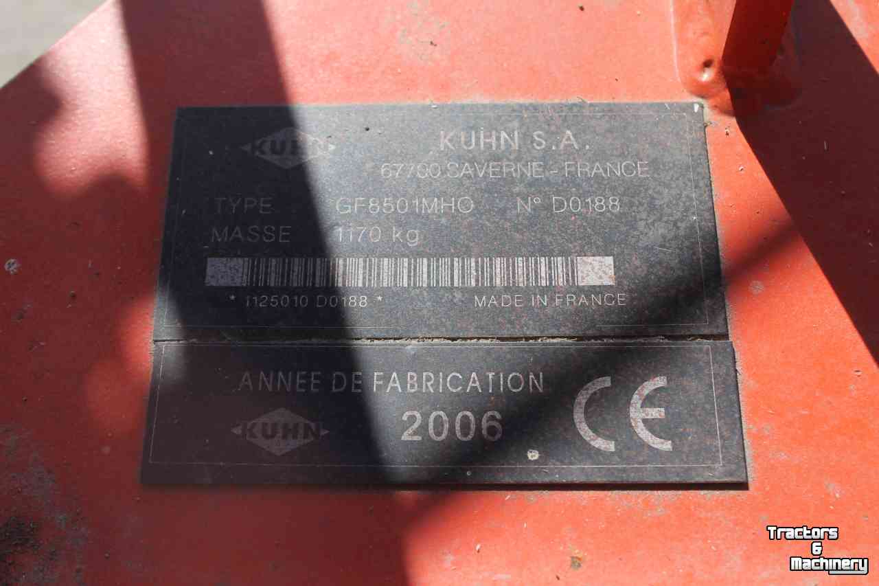 Kreiselheuer Kuhn GF8501MHO cirkelschudder 8-elements schudmachine