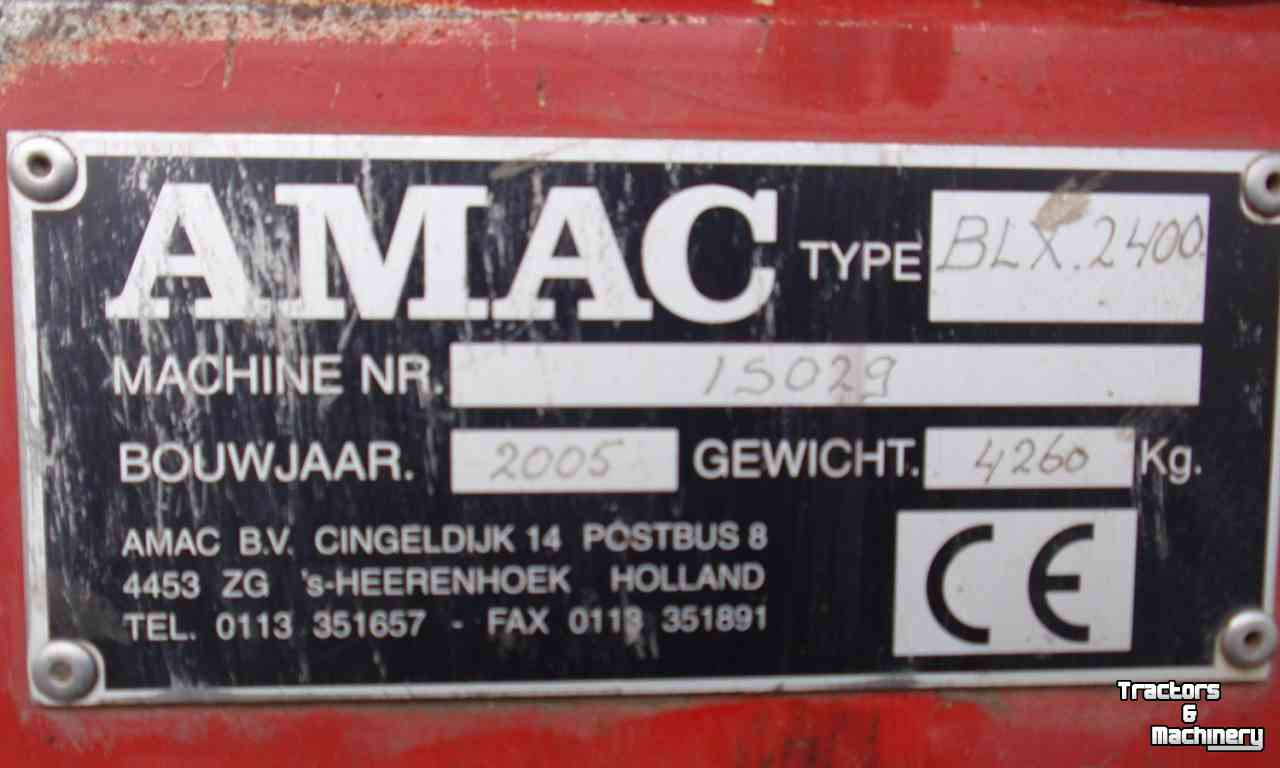 Annahmebunker Amac BLX 2400 Stortbak