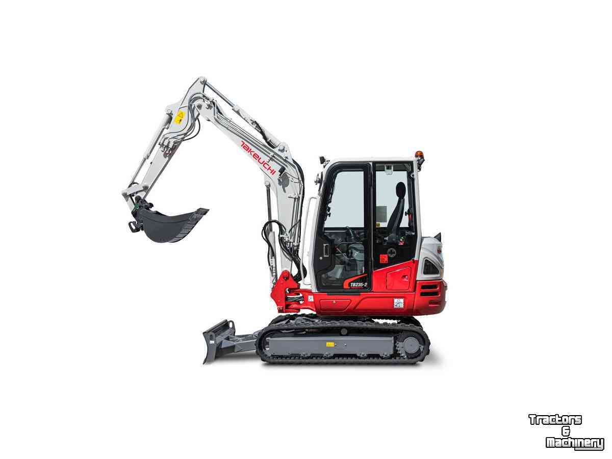 Minibagger Takeuchi TB235-2, minigraver, minikraan, BJ2026, Nieuw!