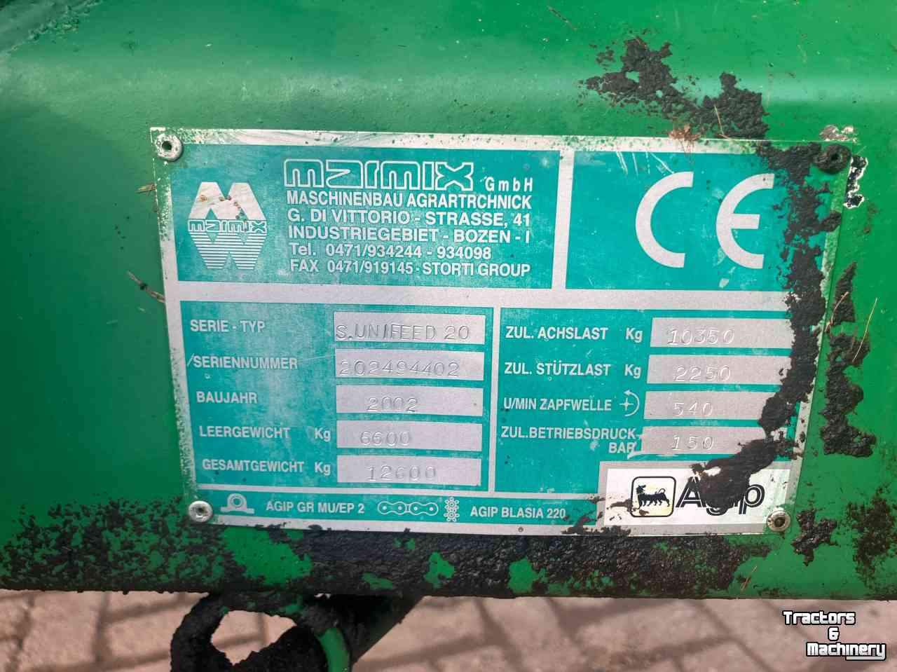 Futtermischwagen Horizontal Marmix S. Unifeed 20