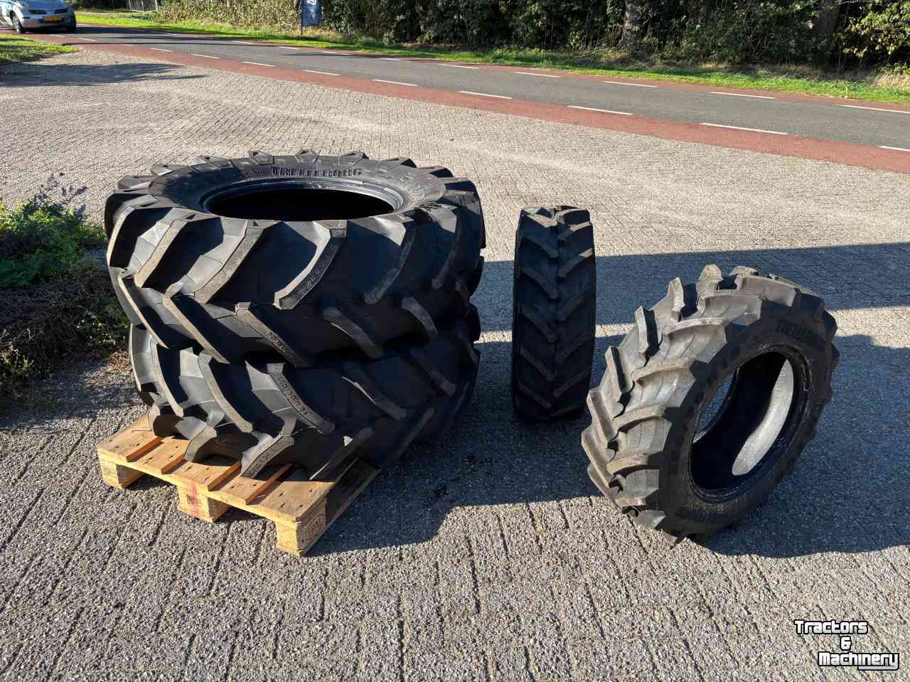 Räder, Reifen, Felgen & Distanzringe Trelleborg 420/70R24 & 280/70R18 Demontage