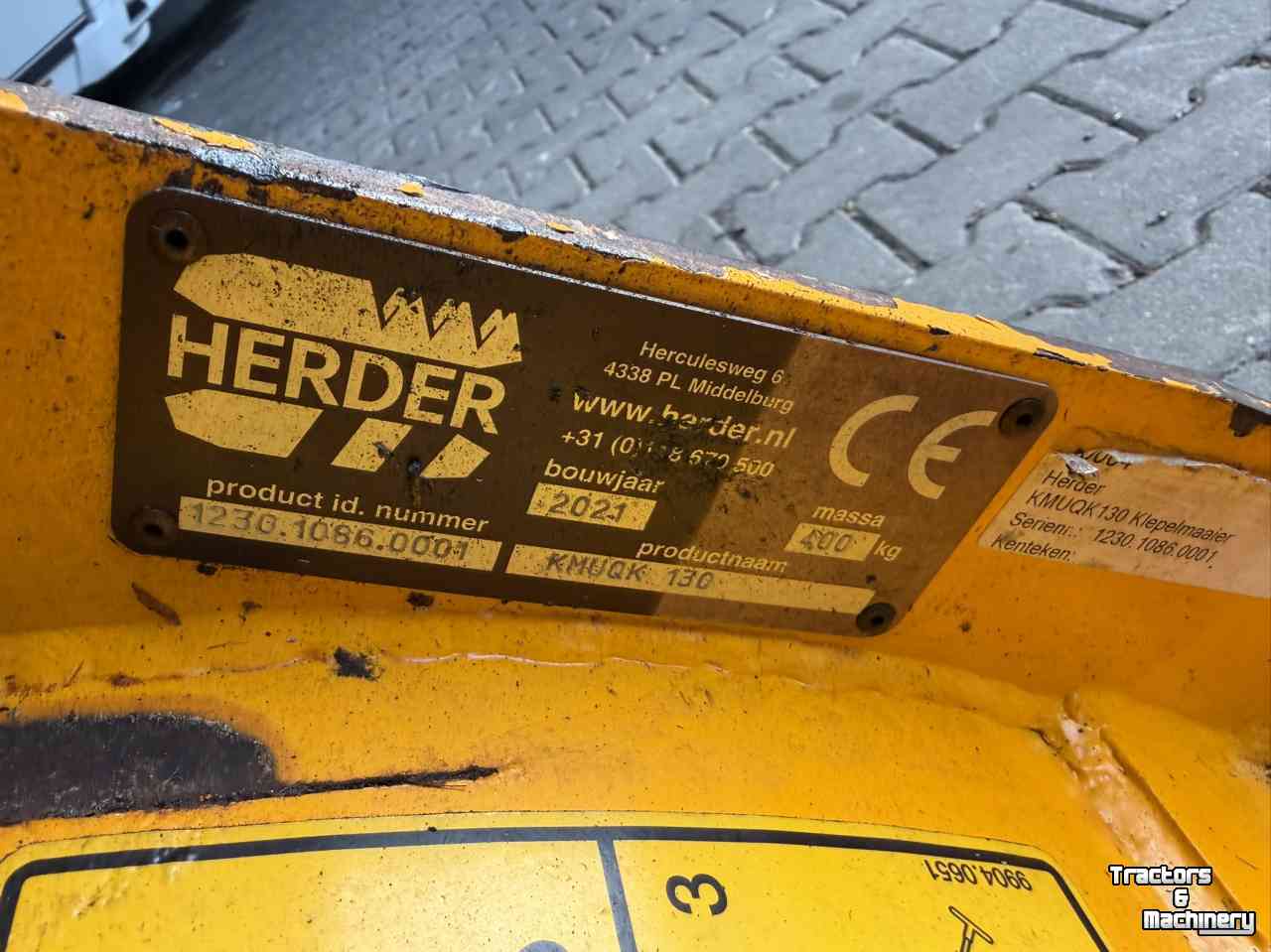 Schlegelmulchgeräte Herder KMUQ 130 vijzelbak klepelmaaier