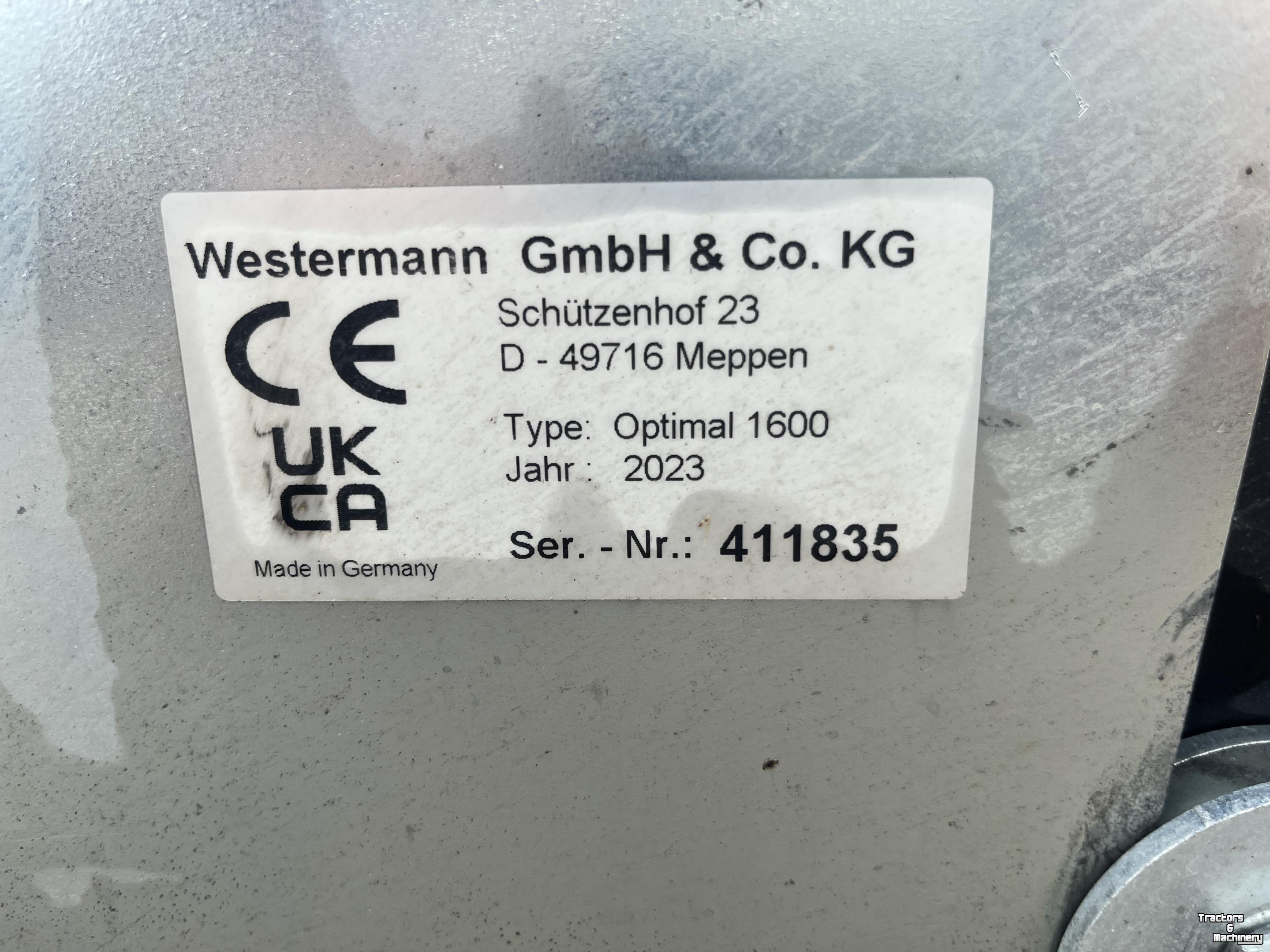Kehrmaschine West ermann Optimal 1600
