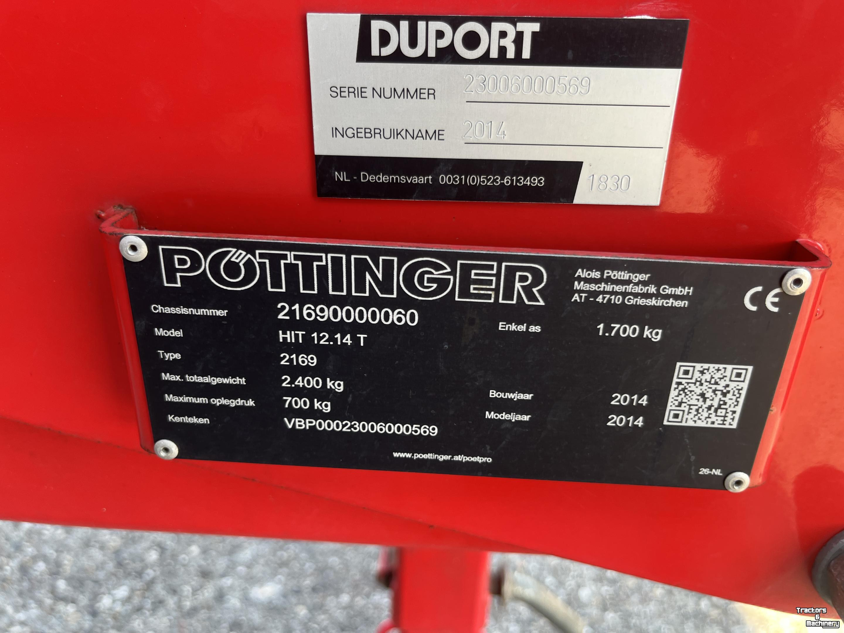 Kreiselheuer Pottinger HIT 12,14 T