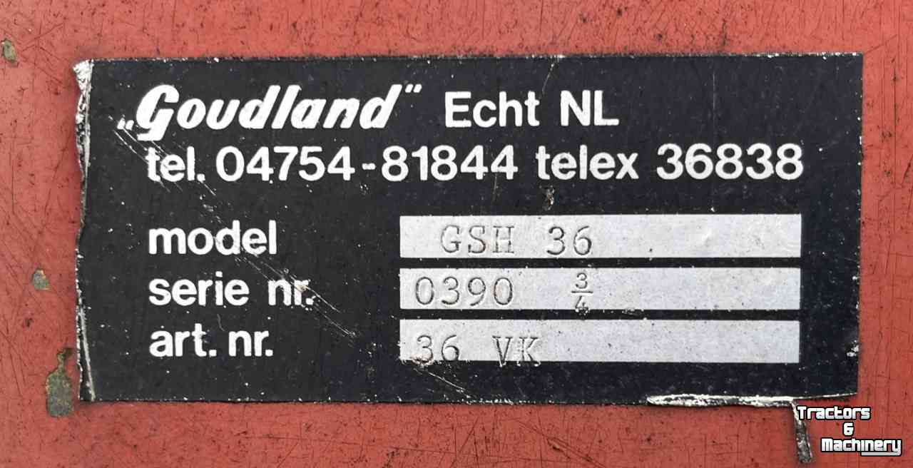 Scheibenegge Goudland GSH 36 Schijveneg grondbewerking.
