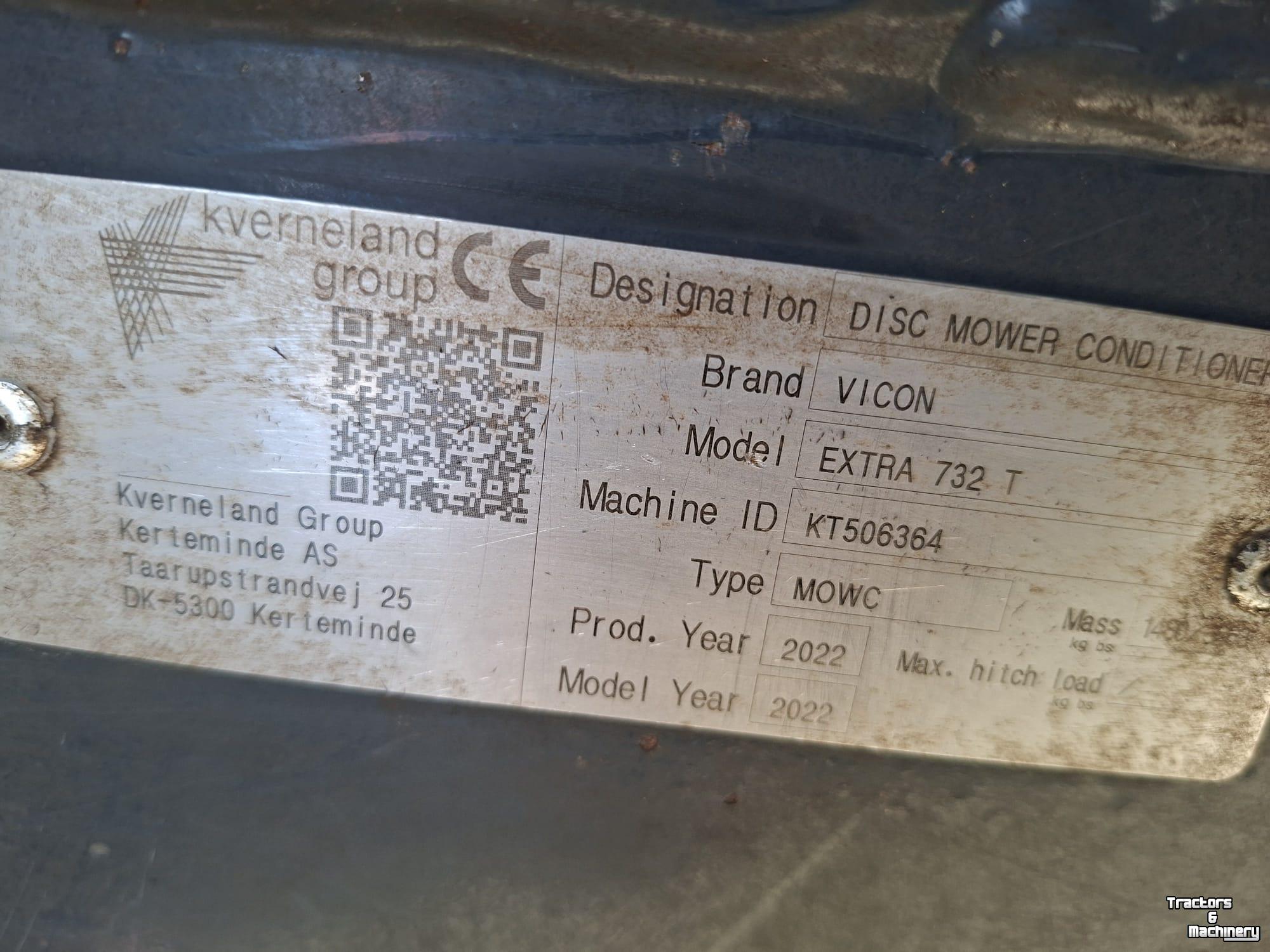 Mähwerk Vicon  ACHTERMAAIER EXTRA 732 T