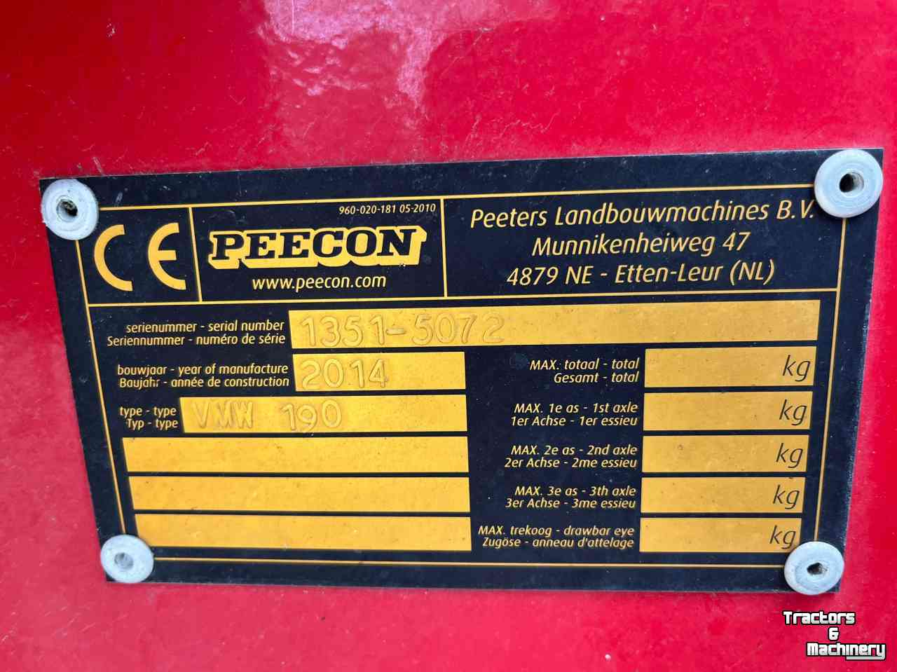 Futtermischwagen Vertikal Peecon VMW 190
