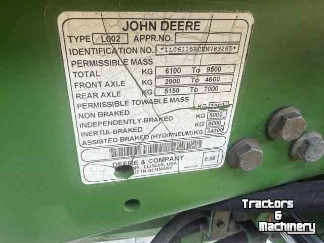 Schlepper / Traktor John Deere 6115R Premium GPS