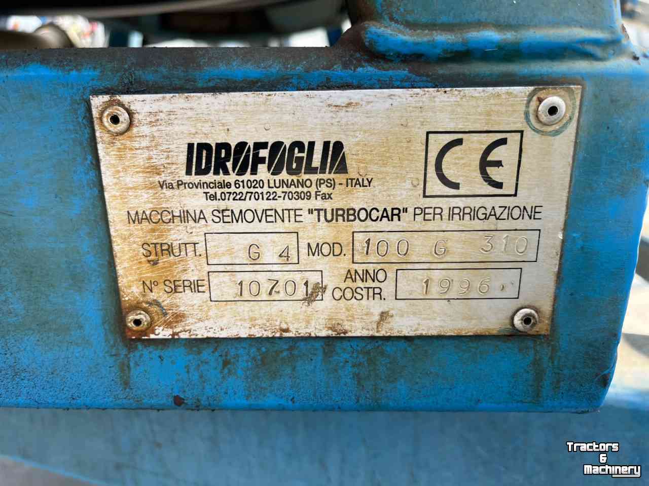 Beregnungsmaschine Idrofoglia 100/310 beregenings haspel