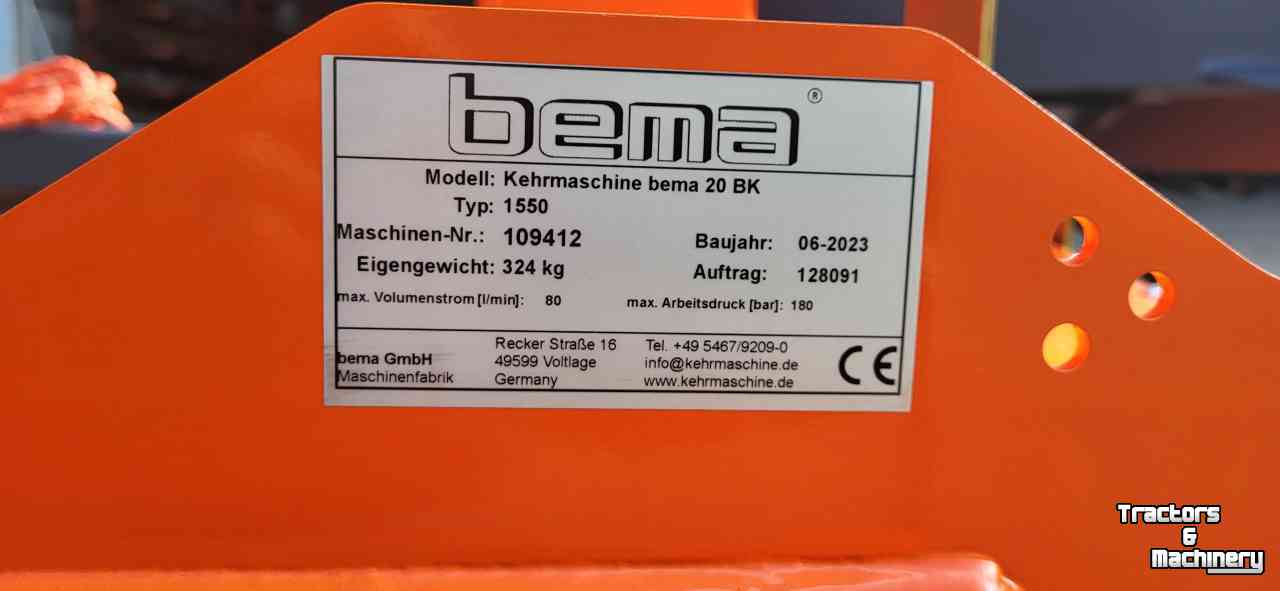 Kehr- und Kehrsaugmaschinen Bema Bema 20 Typ: 1550
