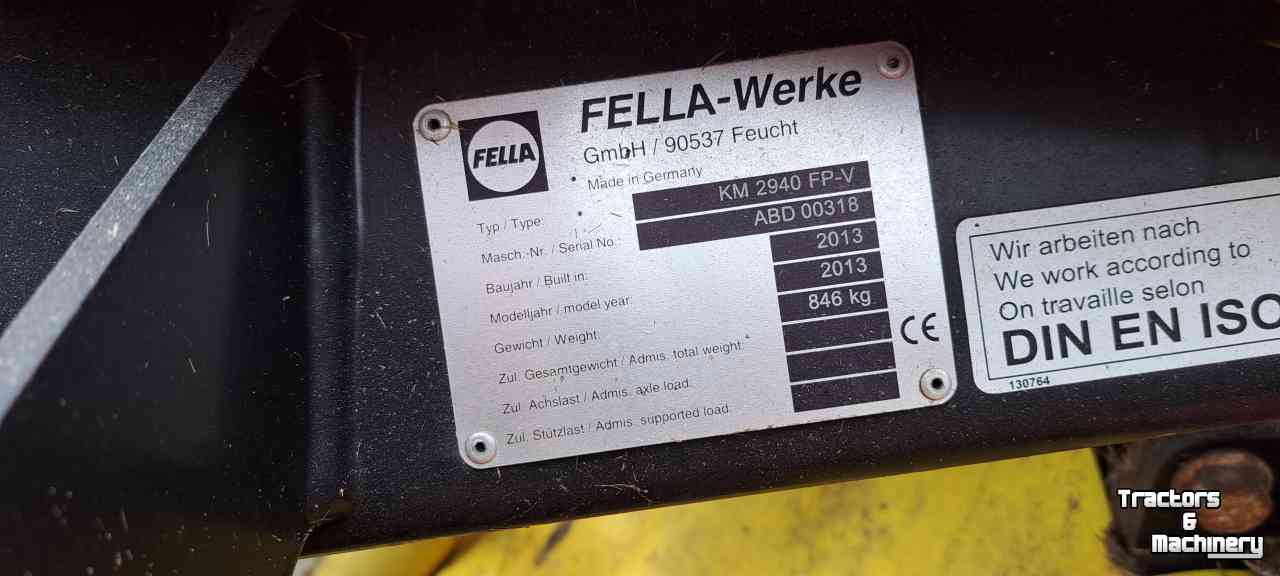 Mähwerk Fella KM 2940 FP-V