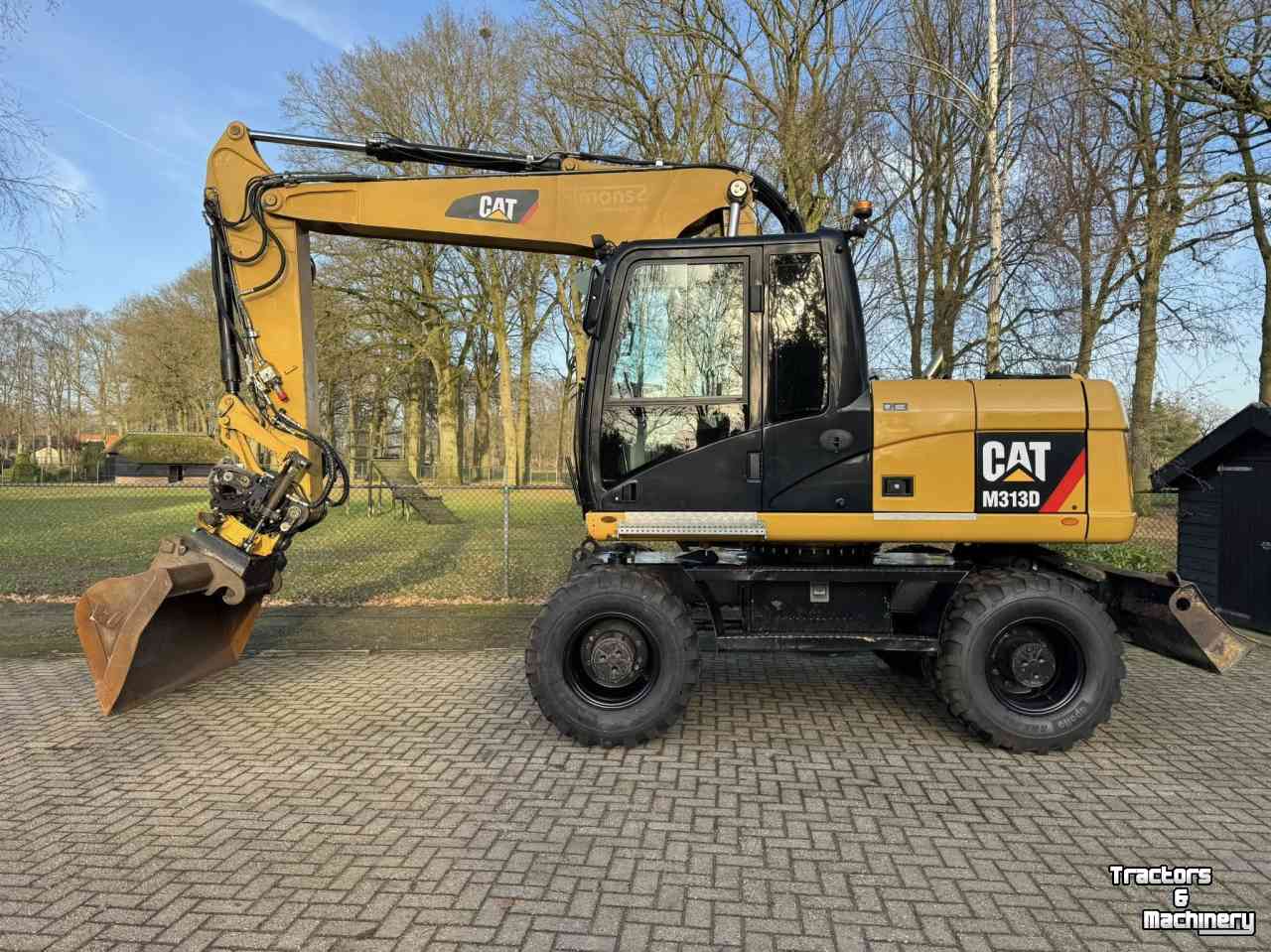 Mobilbagger Caterpillar m313d Mobiele kraan