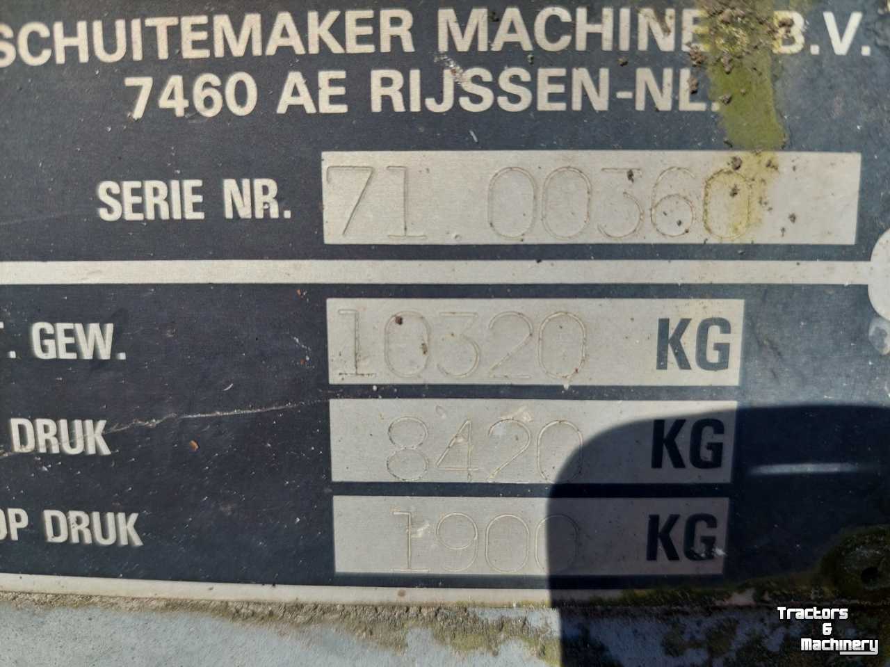 Gülletankwagen Schuitemaker PTW K70
