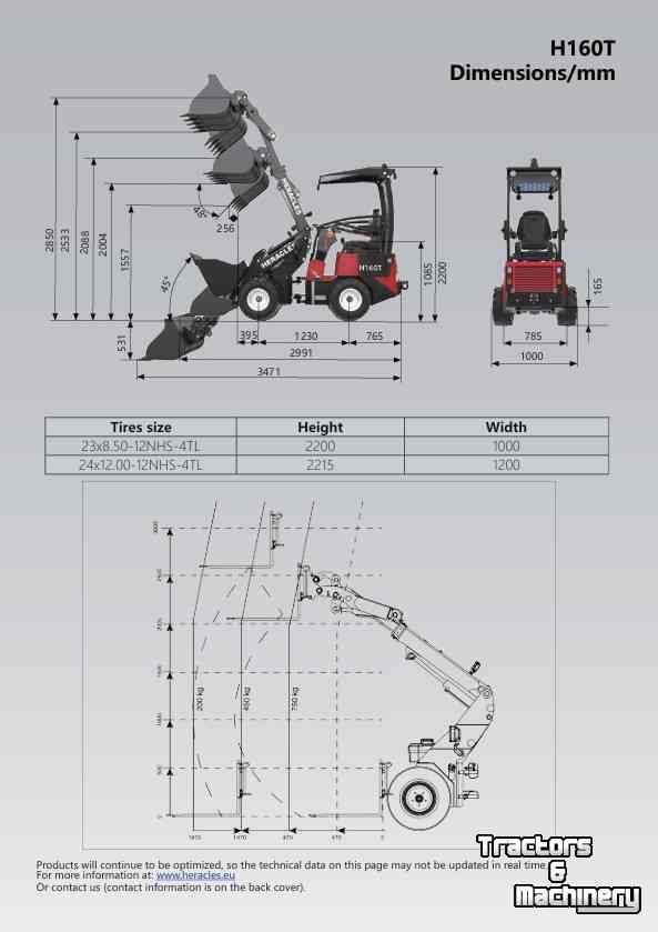 Radlader Heracles H160 Pro en Telescoop