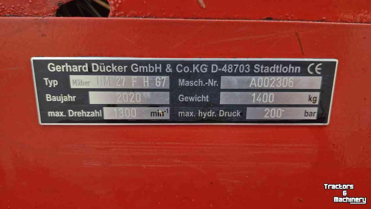 Schlegelmulchgeräte Ducker UM 27