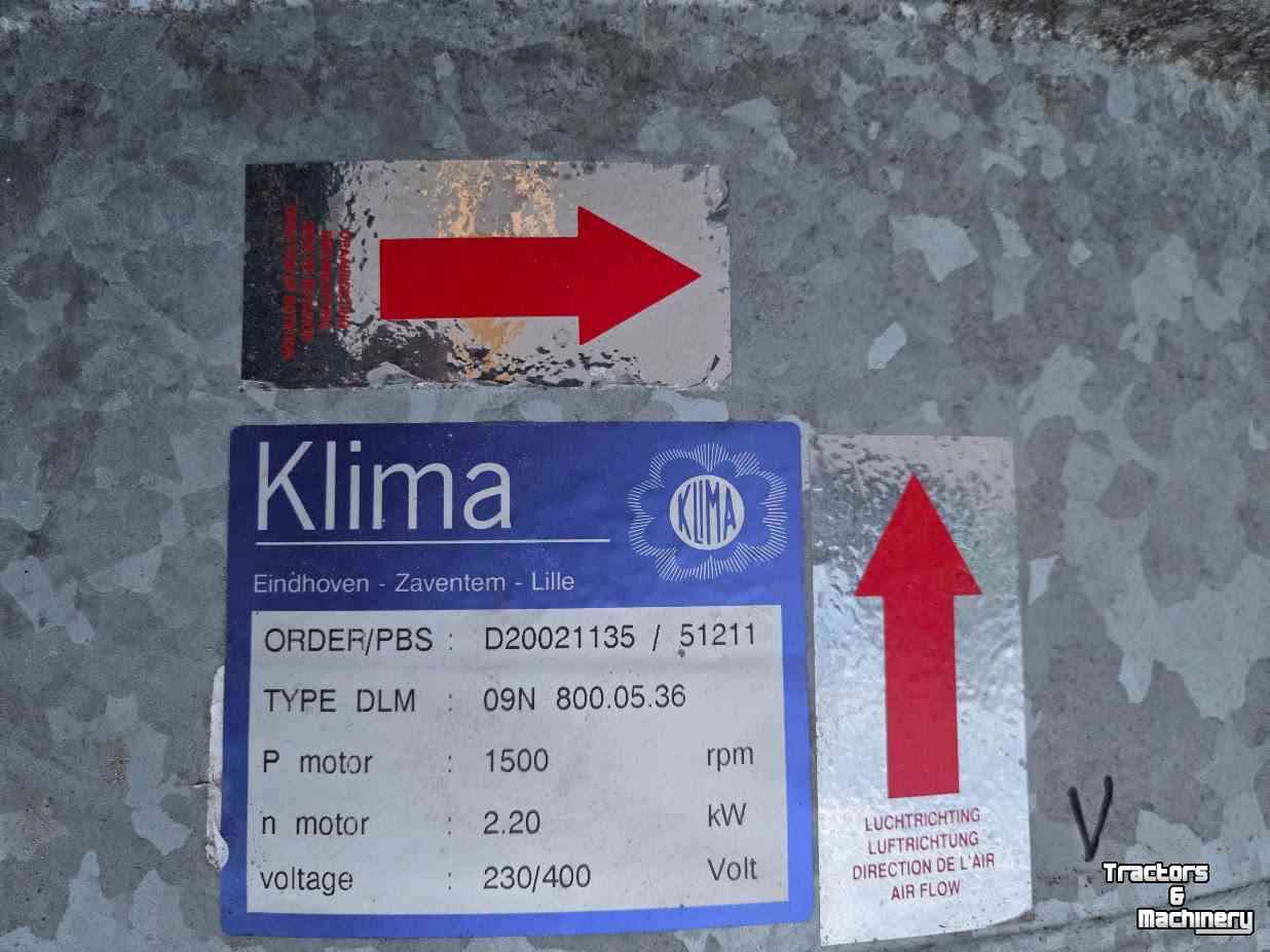 Lagerraum Ventilationgeräte  Klima DLM-09N Axiaalventilatoren