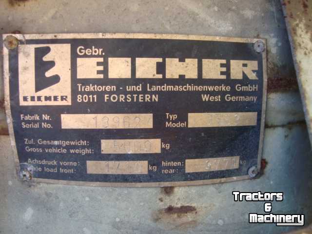 Schlepper / Traktoren Eicher 3553