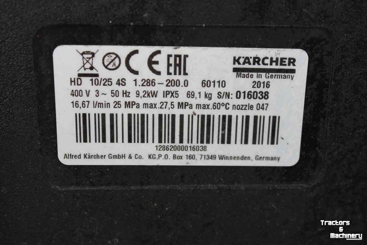 Hochdruckreiniger Kalt / Warm Karcher HD10/25-4S koudwater hogedrukreiniger