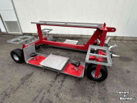 Pflanzmaschine  plantmachine 2 rijig voor de aardbeienruggenteelt.