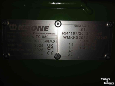 Schwader Krone Swadro TC 880 NIEUW