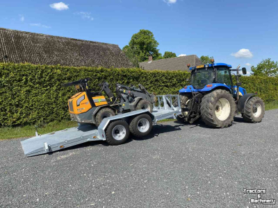 Tieflader / Anhänger Heuvelmans Transportwagen machinetransporter oprijwagen