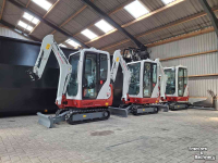 Minibagger Takeuchi TB216, minigraver, minikraan, BJ2026, 5 stuks, Nieuw!