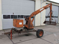 Mobilbagger Argenterio A77 Getrokken kraan graafmachine brede baggerbak slootbak