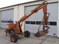 Mobilbagger Argenterio A77 Getrokken kraan graafmachine brede baggerbak slootbak