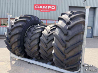 Räder, Reifen, Felgen & Distanzringe Trelleborg 710/70R42 + Mitas 600/70