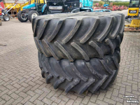Räder, Reifen, Felgen & Distanzringe Case-IH Wielen met 650/65 R38 Goodyear banden