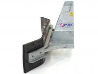 Gülleschieber Qmac RSTL270Z Rubberschuif / Erfschuif / Modderschuif / Mestschuif / Sneeuwschuif 