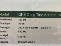 Rasenbelüfter GKB DTA 160 Deep Tine Aerator Beluchter