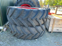 Räder, Reifen, Felgen & Distanzringe  620/70R42 Kleber + 540/65R30 Trelleborg