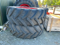 Räder, Reifen, Felgen & Distanzringe  Set 620/70R42 + 540/65R30 Trelleborg Op Fendt velg Z.G.A.N.