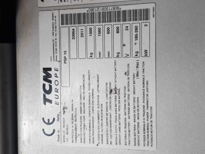 Elektrohubwagen TCM Stapelaar PSP 15