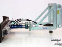 Gummi-Schieber Qmac Erfschuif met rubbermat Terex aanbouw