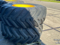 Räder, Reifen, Felgen & Distanzringe Michelin 4x XMCL 480/80R26 JCB 12g.