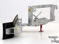 Gummi-Schieber Qmac Rabot caoutchouc pour cour avec montage Merlo