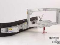Gummi-Schieber Qmac Rabot caoutchouc pour cour avec montage Merlo