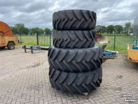 Räder, Reifen, Felgen & Distanzringe  Set Mitas 540/65R34 + 440/65R24 wielen nieuw op velg