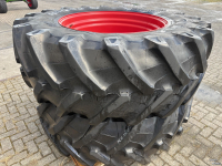 Räder, Reifen, Felgen & Distanzringe Trelleborg 580/70R38 op velg 8 gats fendt