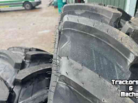 Räder, Reifen, Felgen & Distanzringe Bargam 380/85 R28 + 380/85 R36 Grimac Wielen / Banden