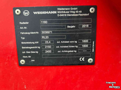 Radlader Weidemann 1160