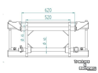 Adapter Qmac MERKADAPTER BLANCO-JCB QUICK HITCH