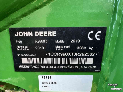 Mähwerk John Deere F350R & F990R