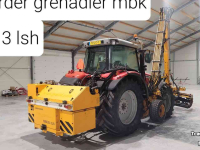 Mähausleger mit Schlegelmäher Herder Grenadier MBK 513 LSH 8.5 of 7.25 meter giek joystick-bediening