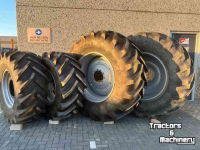 Räder, Reifen, Felgen & Distanzringe Michelin set MachXbib 600/70R30 en 710/70R42  Case-IH Magnum NewH T8